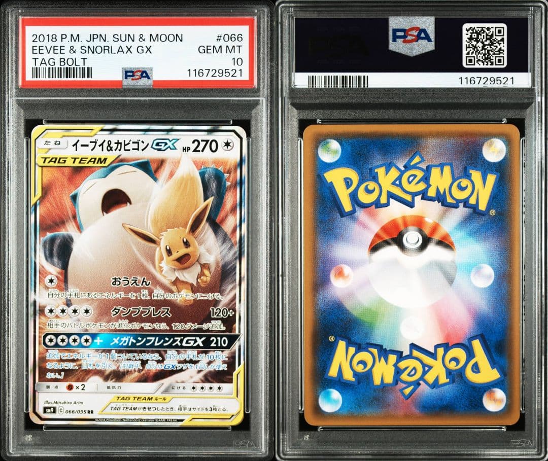 イーブイ&カビゴンgx rr psa10 最新ケース