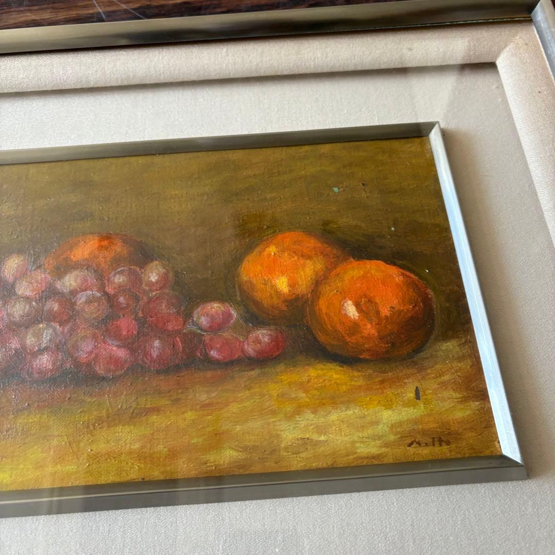 静物画 サイン有り 油彩 額装 油絵 油画 絵画 B - メルカリ