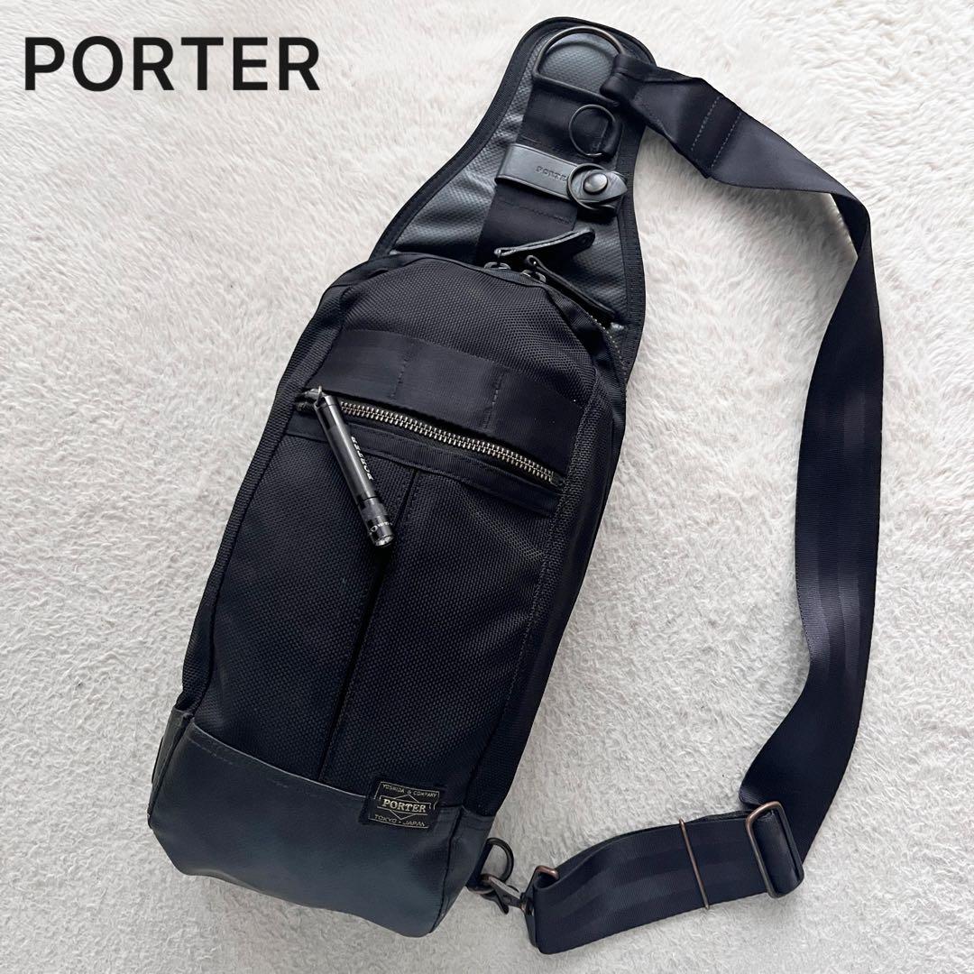 PORTER ポーター HEAT ボディバッグ スリング ショルダーバッグ