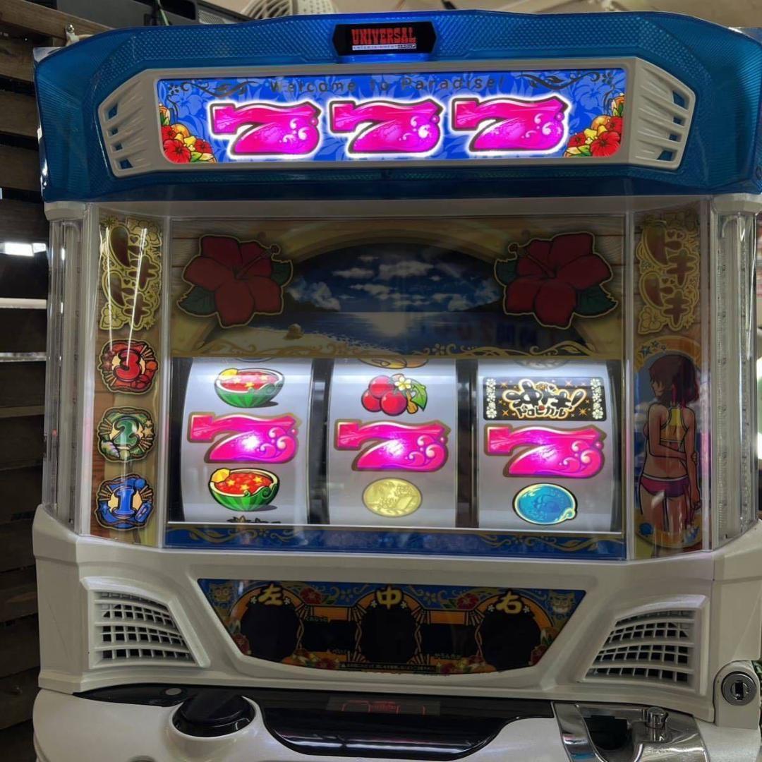 パチスロ実機】アクロス☆沖ドキ！トロピカル-25【コイン不要機付