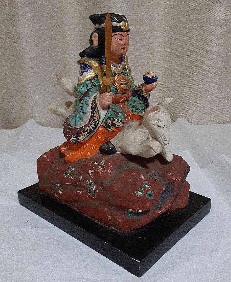 彩色　荼枳尼天尊像　神像　仏像