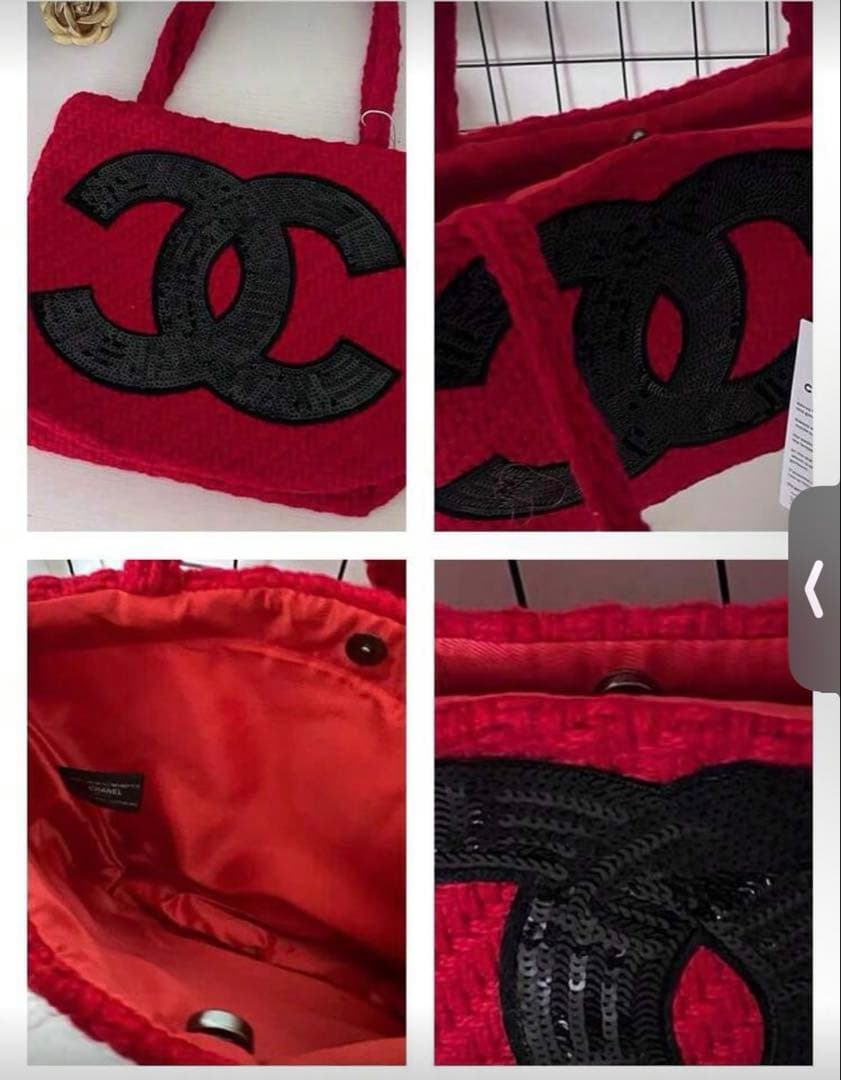 ま*ち様 新品未使用品✨CHANEL ビッグココマーク レッド ノベルティ