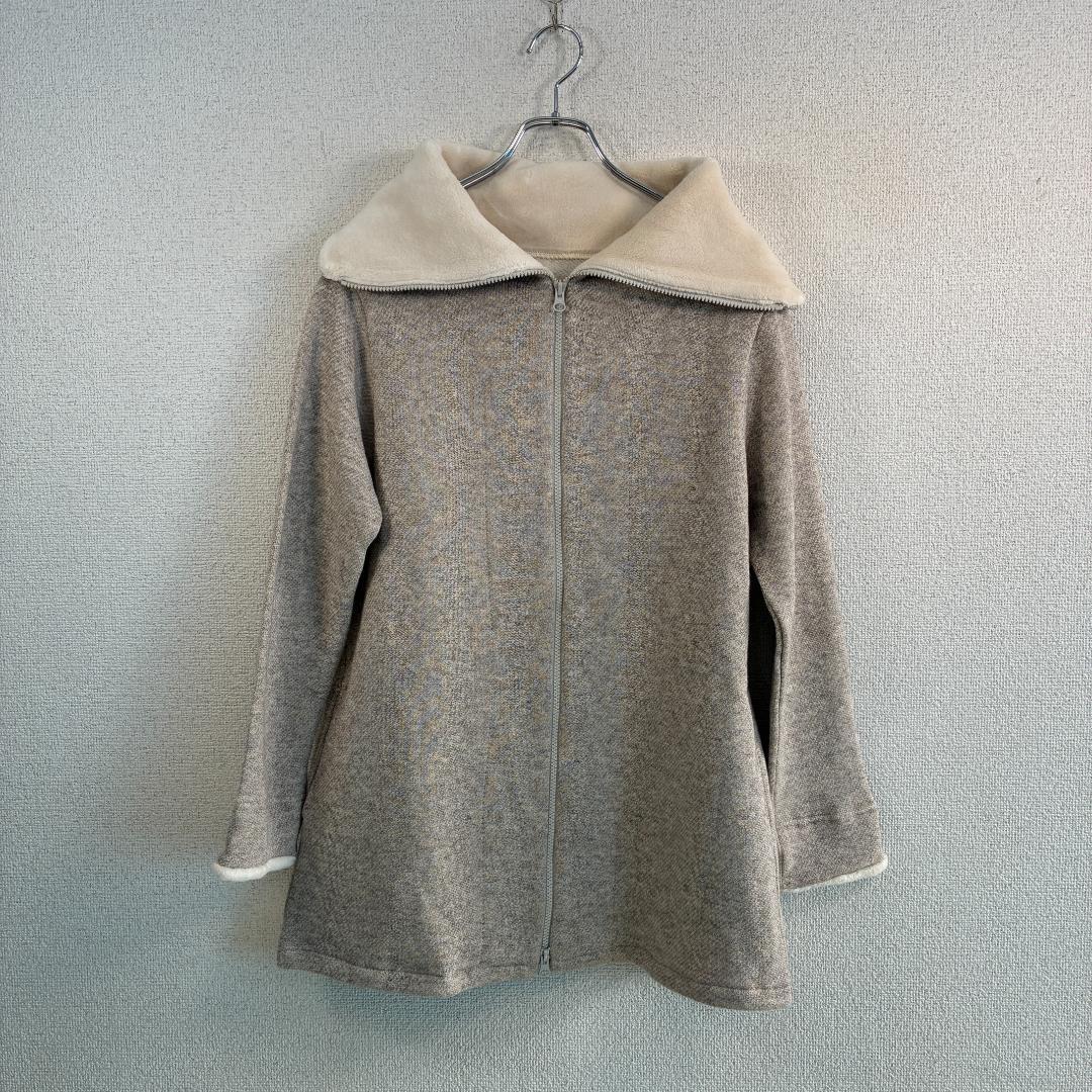 PRISTINE ヤク裏毛ジャケット M オフホワイト 軽やか秋冬用