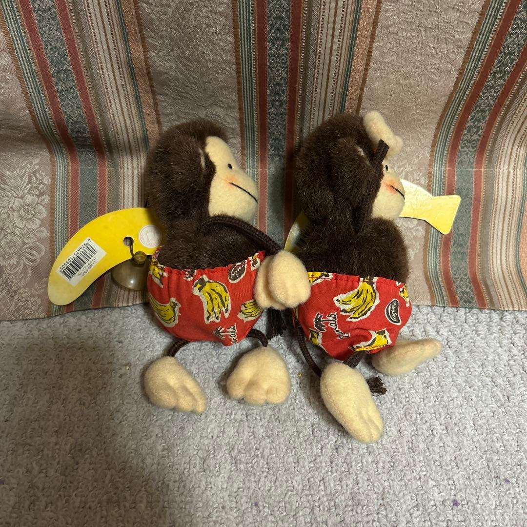 昭和 レトロ ぬいぐるみ 猿 バナナ 吸盤 かわいい 5体 | ¡Compre en