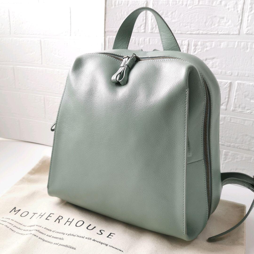 美品✨希少カラー マザーハウス カゼマトウ バックパック M ミストグリーン Kazematou Backpack M – マザーハウス 公式サイト