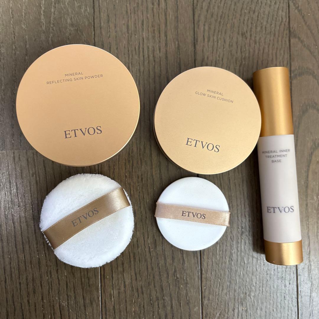 ETVOS 化粧下地、フェイスパウダー、クッションファンデ、日焼け止め