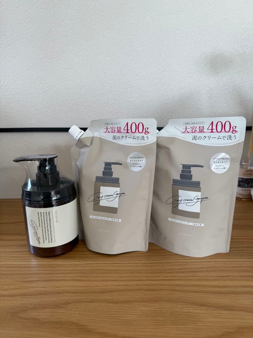 cocone クリームシャンプー 400g 本体1本+リフィル2個付