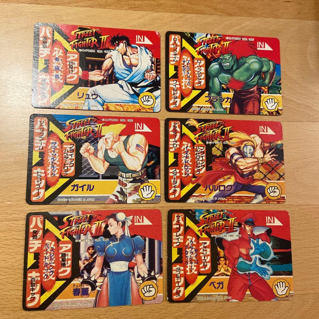 ストリートファイターII キャラクターカード フルコンプ レトロ 両面