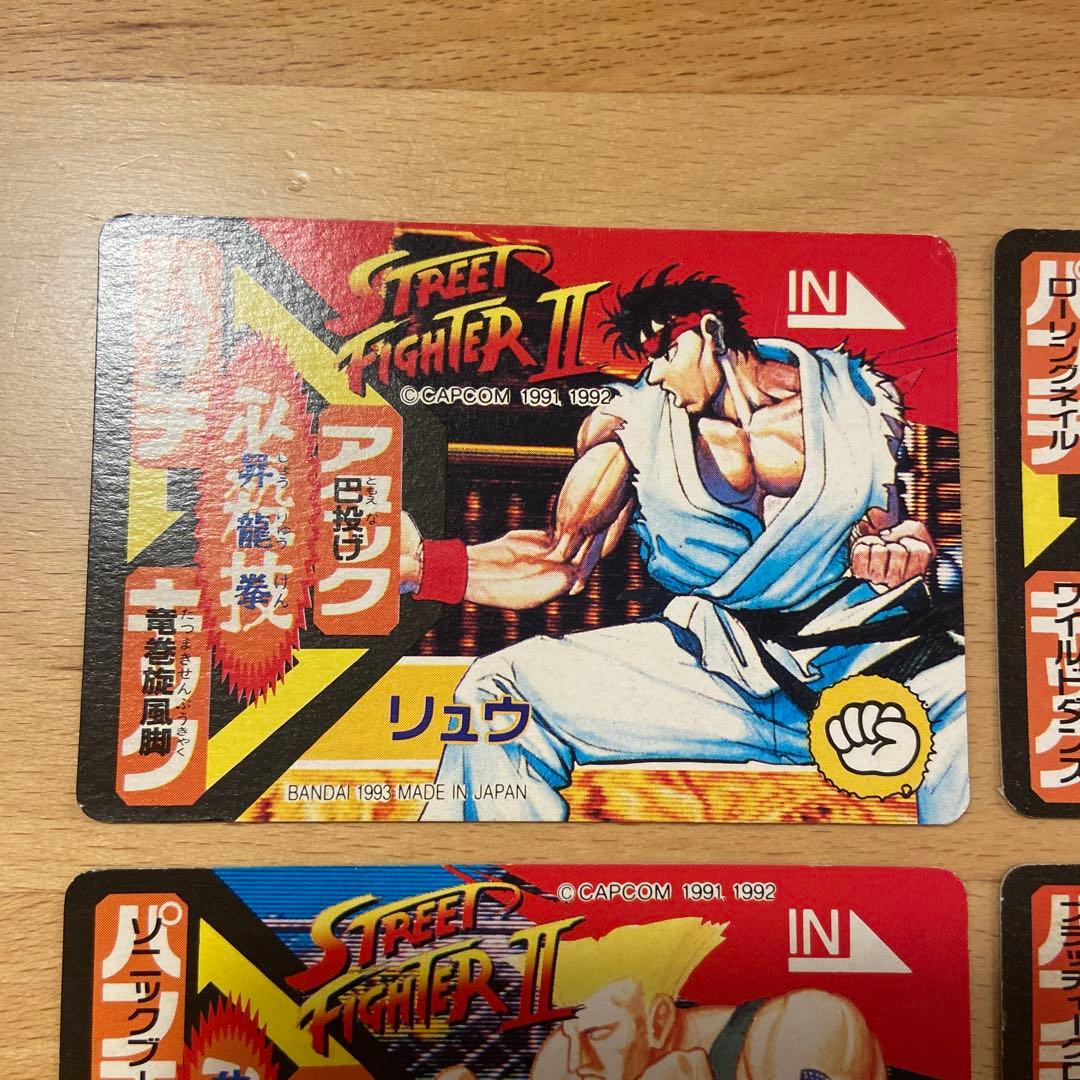 ストリートファイターII キャラクターカード フルコンプ レトロ 両面