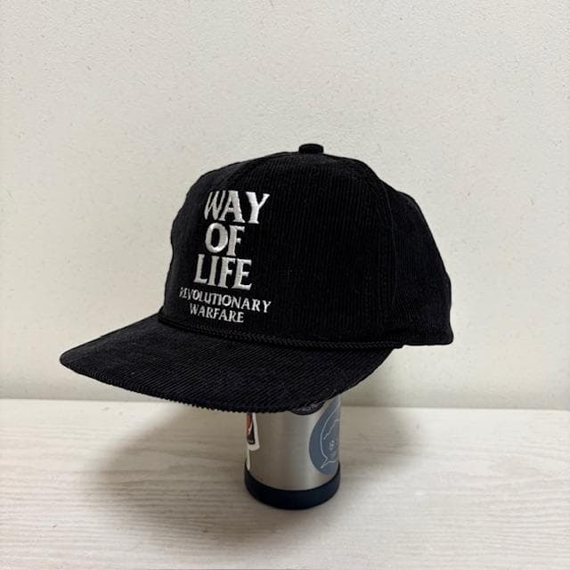 ★RATSラッツ/コーデュロイ[WAY OF LIFE]CAP★ブラック★ SURPRISE(サプライズ) / CORDUROY CAP 