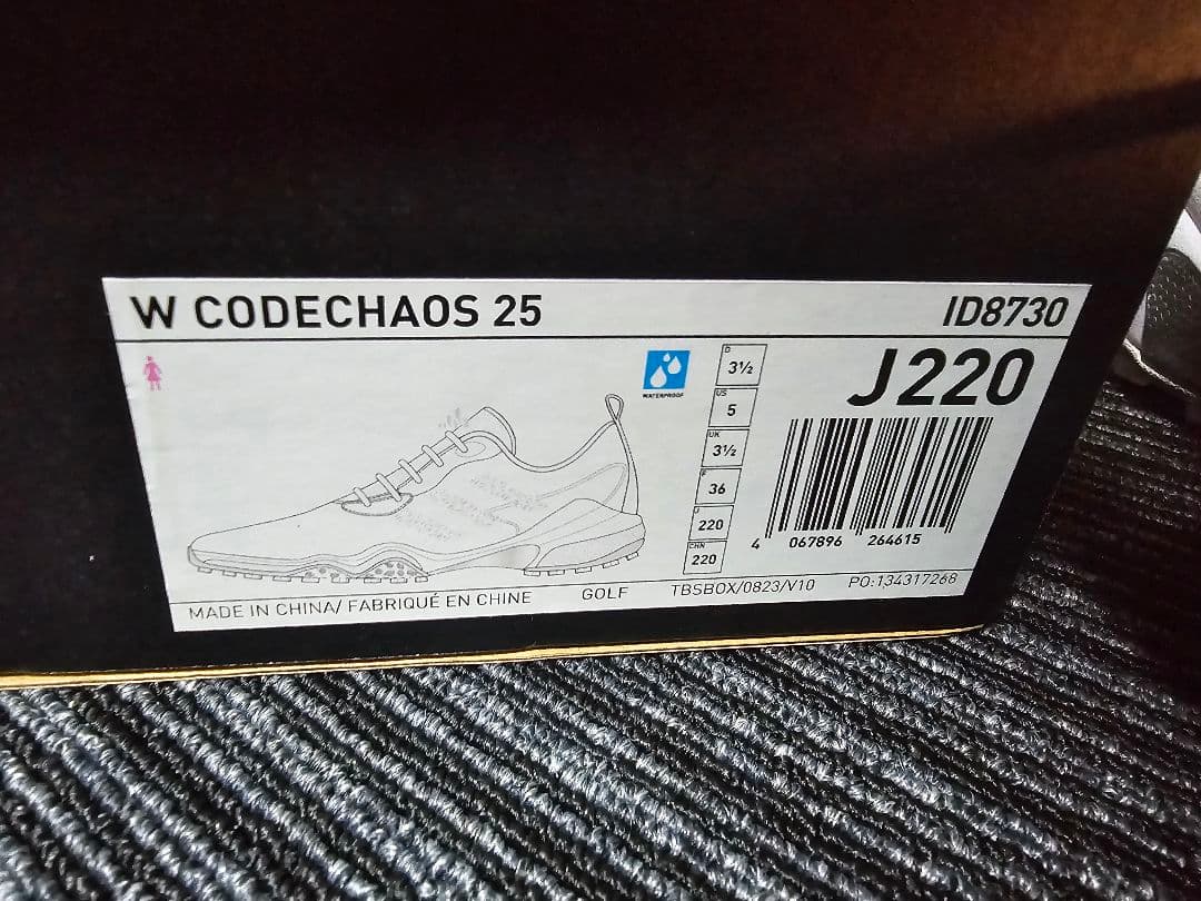 新品 アディダス　コードカオス 25 22.0cm レディース ゴルフシューズ