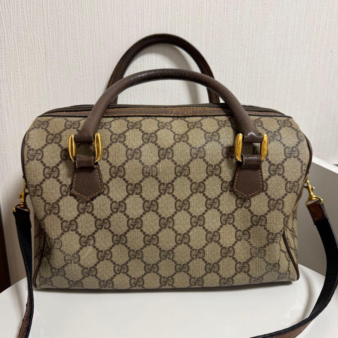 GUCCI グッチ GG柄シェリーライン ハンドバッグ ボストンバッグ - メルカリ