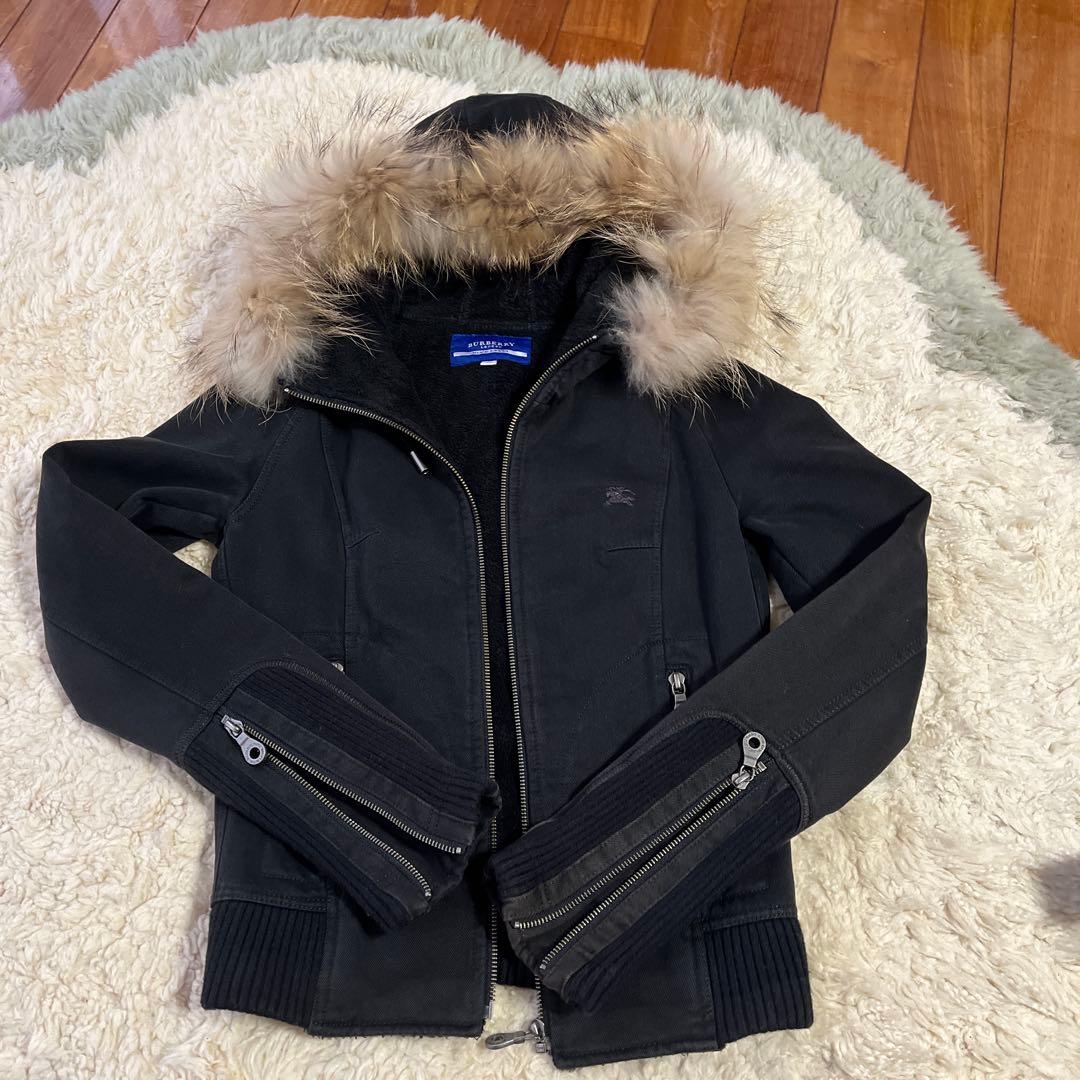 BURBERRY BLUE LABEL ブラックジャケット 38