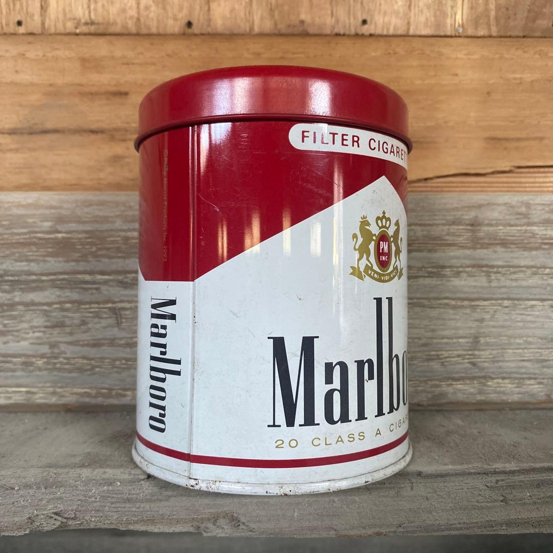 Marlboro 3缶セット 赤マル マルボロ 缶 ブリキ 昭和レトロ 小物入れ