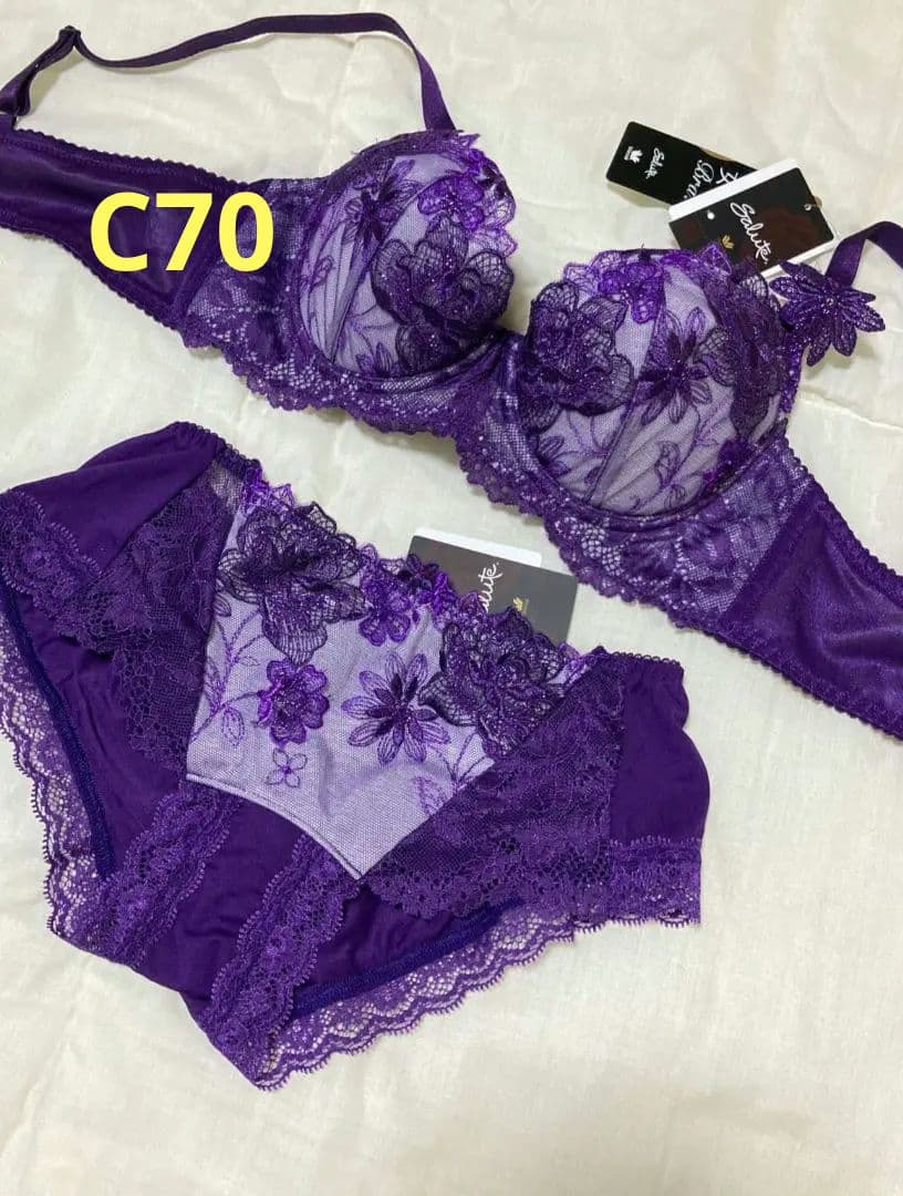 サルート　ブラC70 ショーツ M サルート ワコール/サルート/ブラ&Tバックショーツ/56/C70 M/anan 掲載