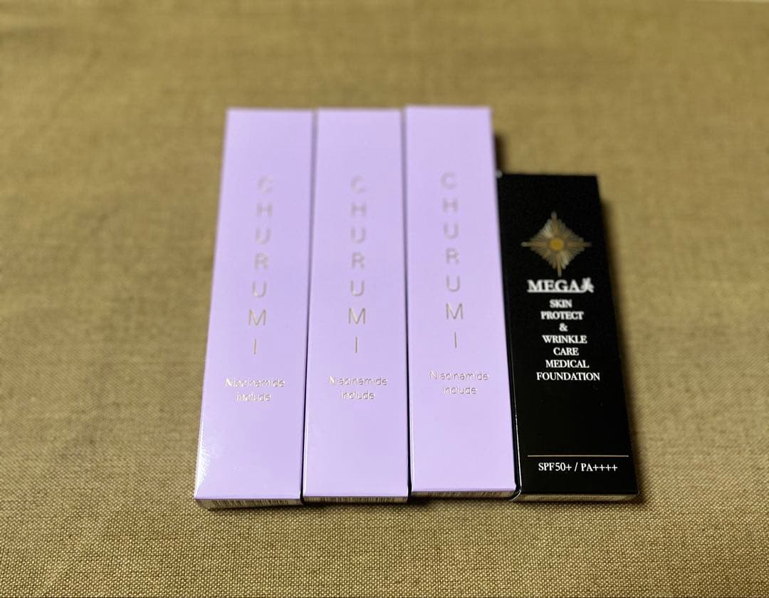 MEGA美 スキンプロテクトファンデーション & チュルミ薬用クリーム
