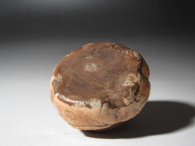 ☆ 時代 布袋香合 表千家 九代了々斎在判・十三代即中斎追書 二重箱