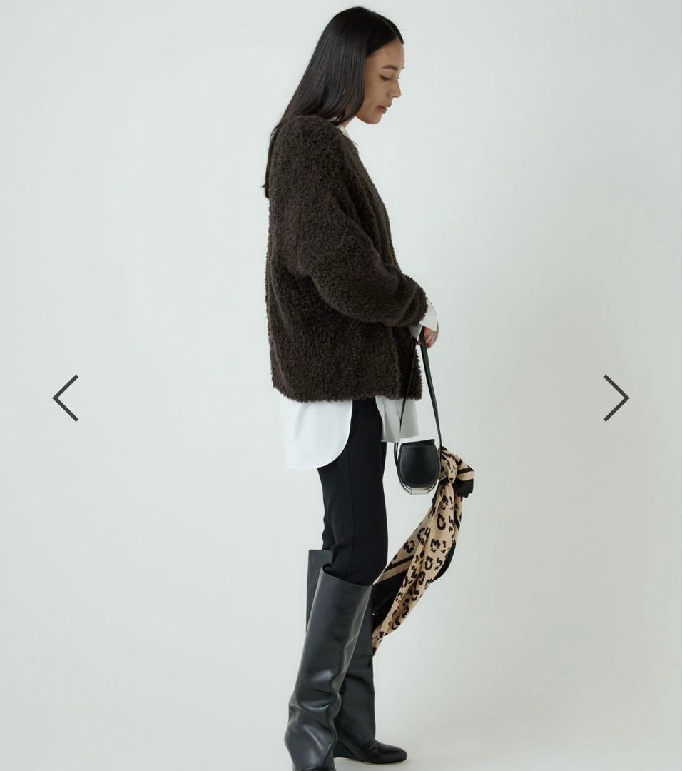 試着のみ新品 chaos カオスペルシアモールニット ダークブラウン