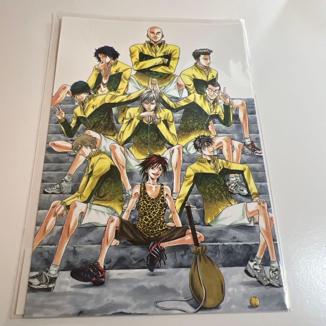 原作絵 テニプリ 四天宝寺 集合 ポストカード 白石蔵ノ介 忍足謙也