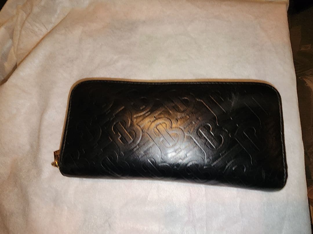 BURBERRY　バーバリー　ラウンドジップ　ウォレット　長財布　TBロゴ