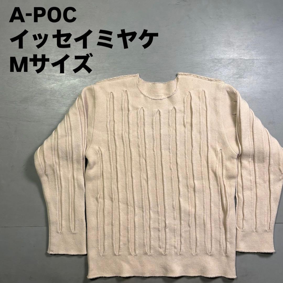 A-POC イッセイミヤケ　デザインニット　カットデザイン　2サイズ