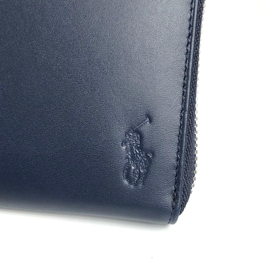 未使用保管品】ポロ ラルフローレン ラウンドファスナー長財布