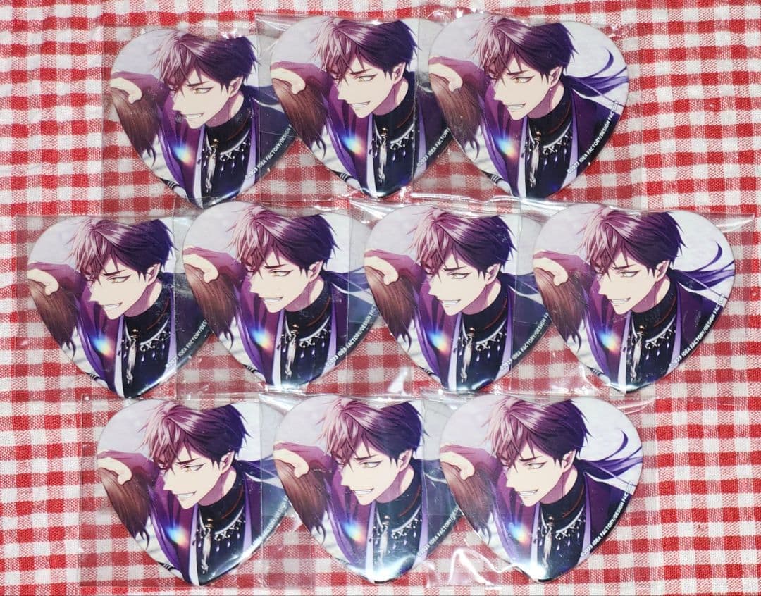 ナインリップ 9R.I.P. 狐春 ハート缶 缶バッジ アニメガ 店舗特典