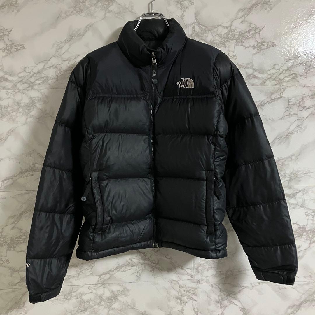 《希少》ザノースフェイス　ヌプシ　ダウンジャケット 刺繍ロゴ　ブラック　Ｓ
