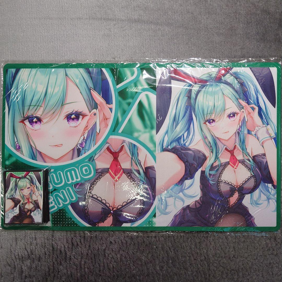 α1 ぶいすぽっ! 胸元&うさ耳&舌 八雲べに スリーブ&プレイマット