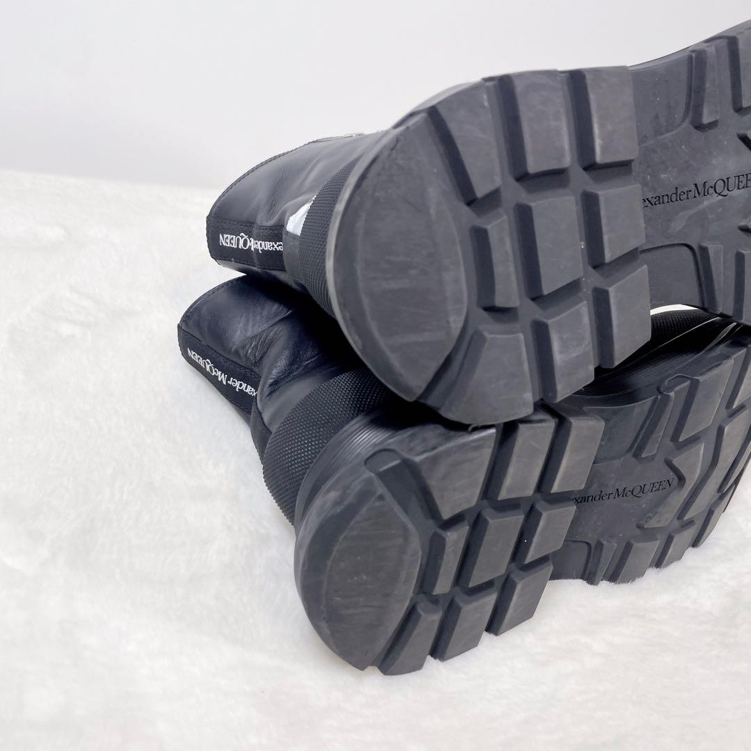 Alexander McQueen スニーカー 厚底 レザー ロゴ 27