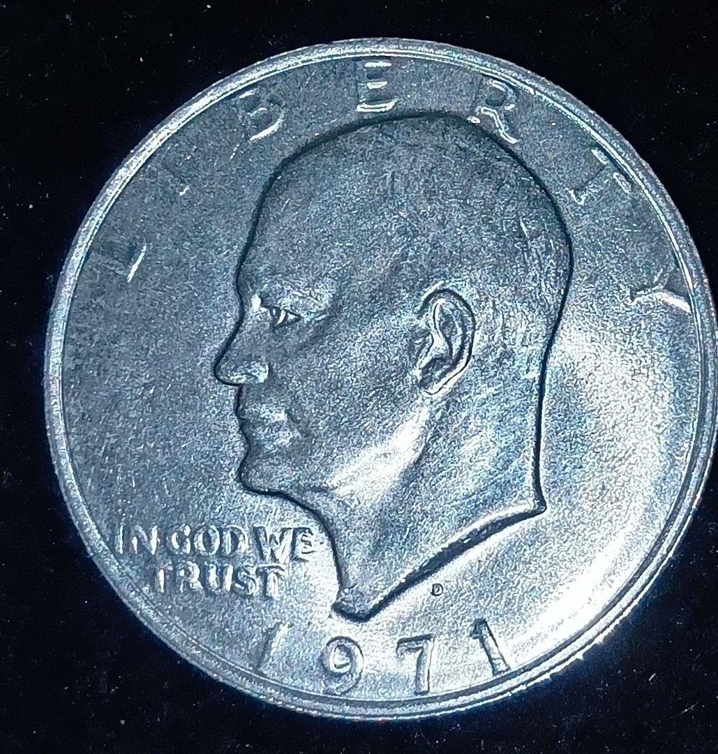 1971年 アイゼンハワー1ドル硬貨 - メルカリ