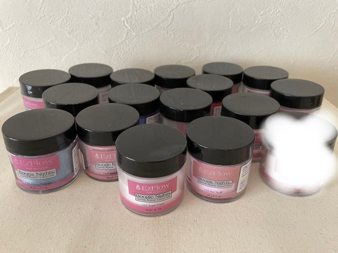 最終値下げEZFLOW ネイルアクリルパウダー 16個