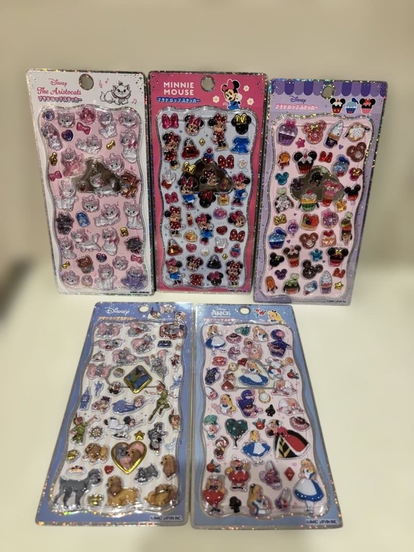 【正規品】 レア 5点セット プチドロップステッカー ディズニー