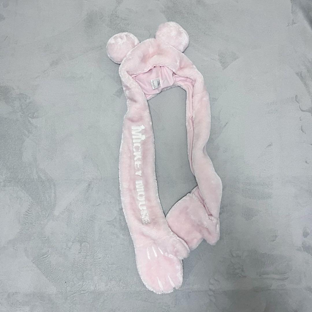 ディズニー マフラー ファンキャップキャップ カチューシャ ピンク