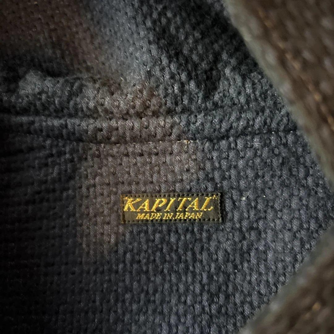 KAPITAL ダッフルコート フード付き デニム - メルカリ