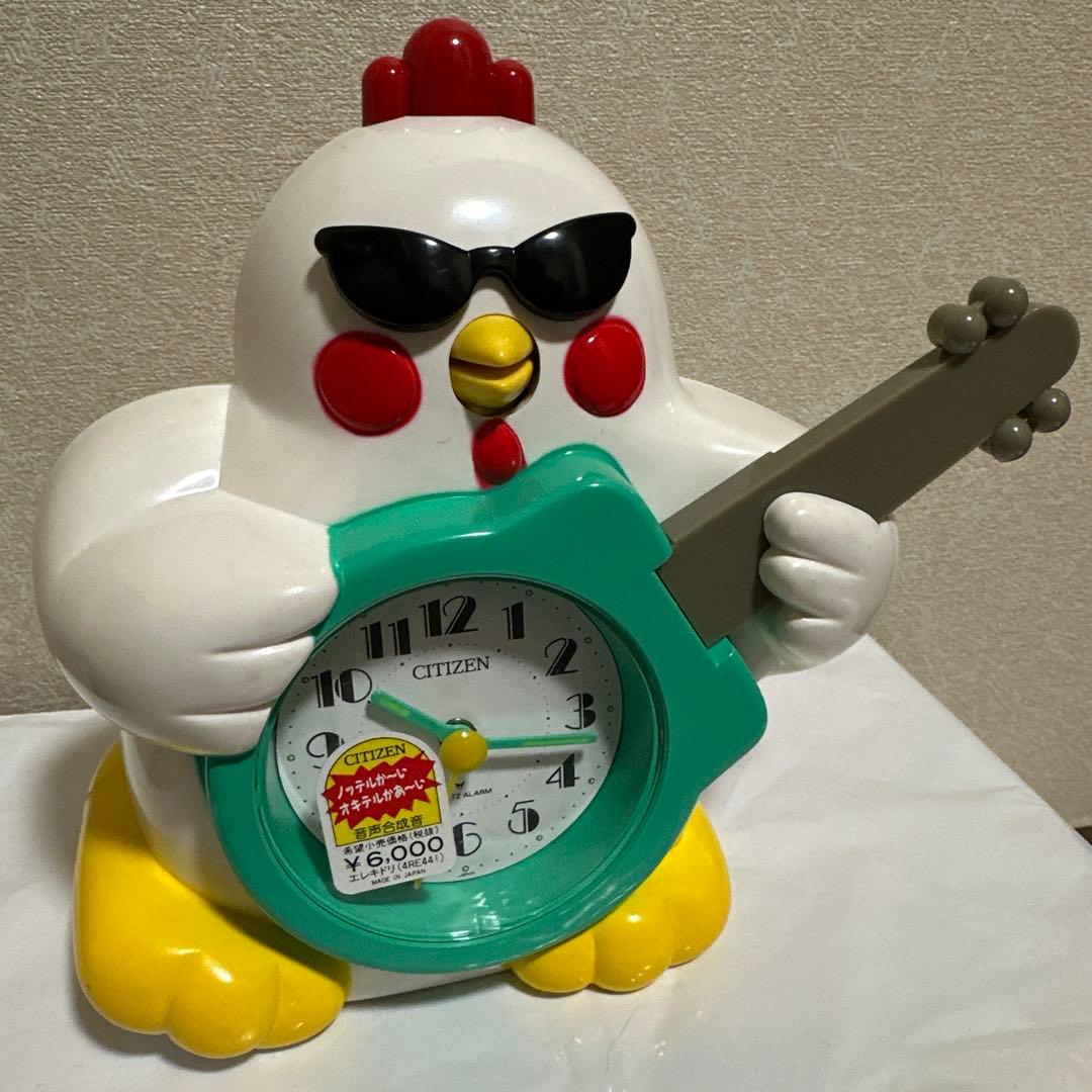 ぴ*ろ様 THE昭和の目覚まし時計！エレキドリがギターとお喋りであなたを起こして 目覚まし時計 エレキドリ CITIZEN レトロ 昭和レトロ 置き時計 - メルカリ