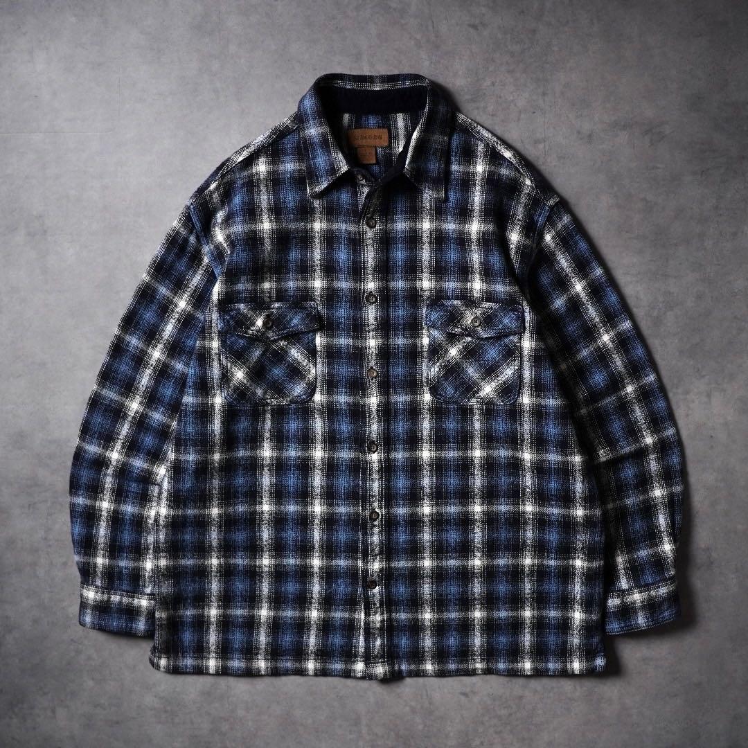 90s~ ST. JOHN'S BAY オンブレチェックシャツ ヘビーネルシャツ