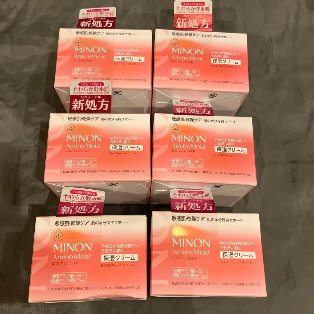 ミノン　アミノモイスト　モイストチャージクリーム40g×6個セット