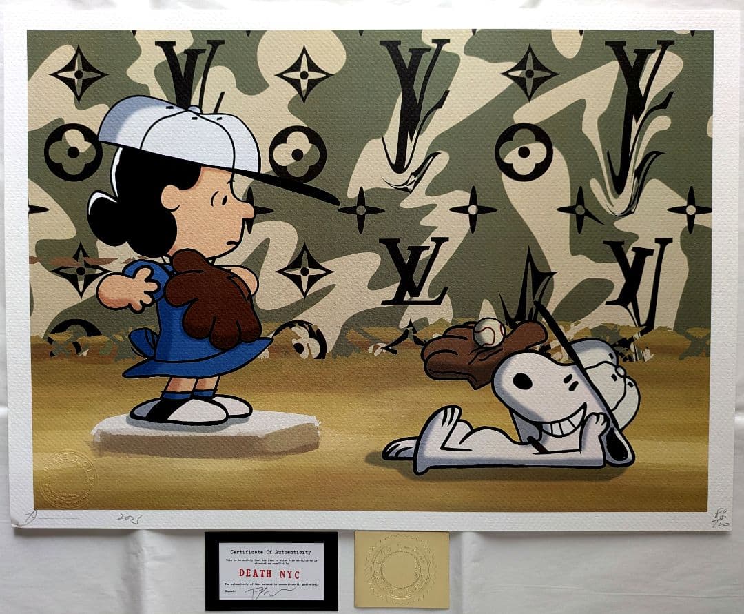 【jsmama】【ホワイト額装セット】【DEATH NYC】