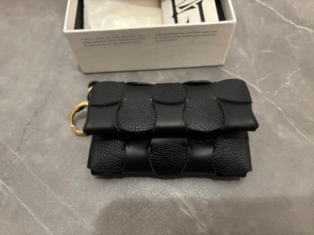 POLÈNE ブラックレザー ケース