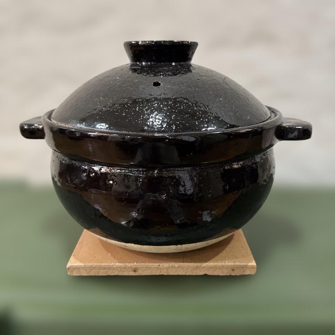 美品 長谷園 かまどさん 土鍋 五合炊き