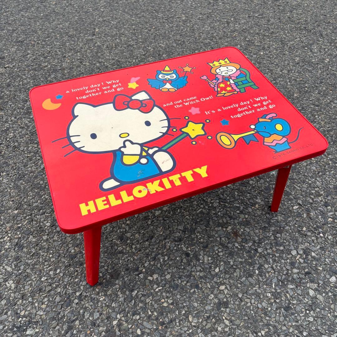 HELLO KITTY 折りたたみ テーブル ハローキティー レトロ サンリオ
