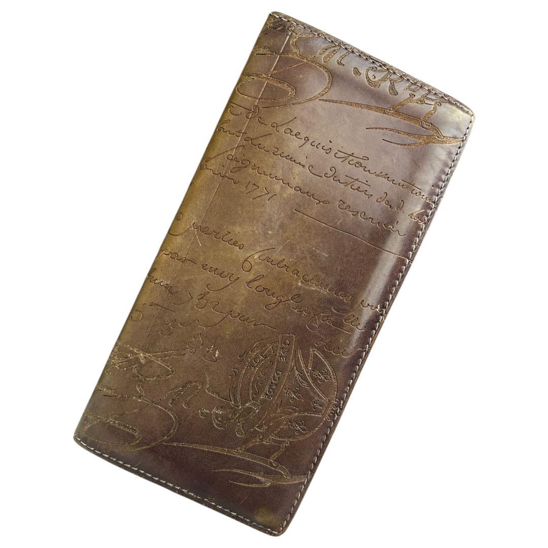 r  BERLUTI カリグラフィ 札入れ 長財布 財布 レザー