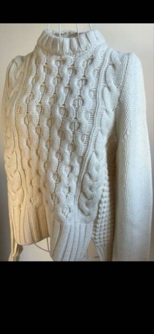 専用ですsacai ケーブルニットプルオーバー sacai / サカイ | 異素材 切替 ドッキング ケーブル ニット セーター