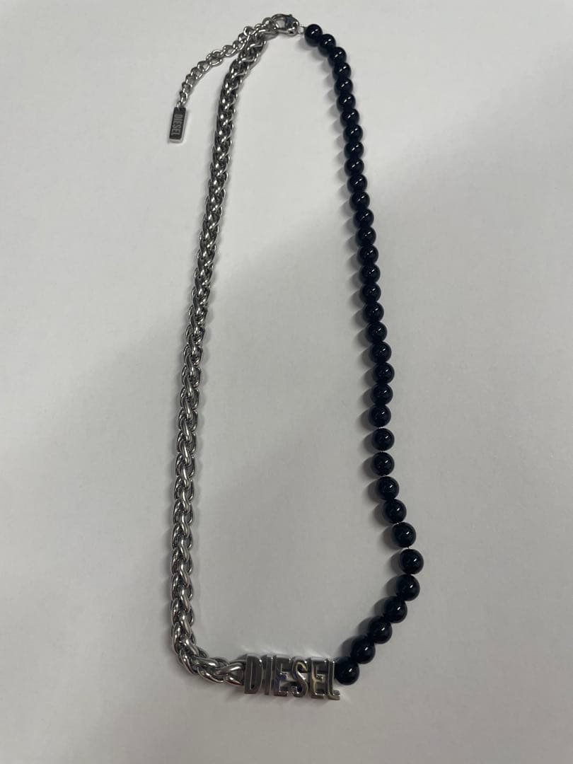 DIESEL シルバー ブラック ネックレス