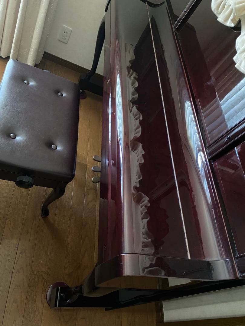 DIAPASON ピアノ 猫脚 ワインレッド マホガニー - メルカリ