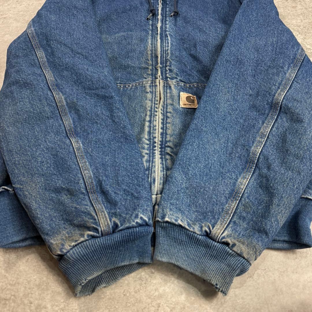 希少□カーハート【M】00s アクティブジャケット パーカー デニム