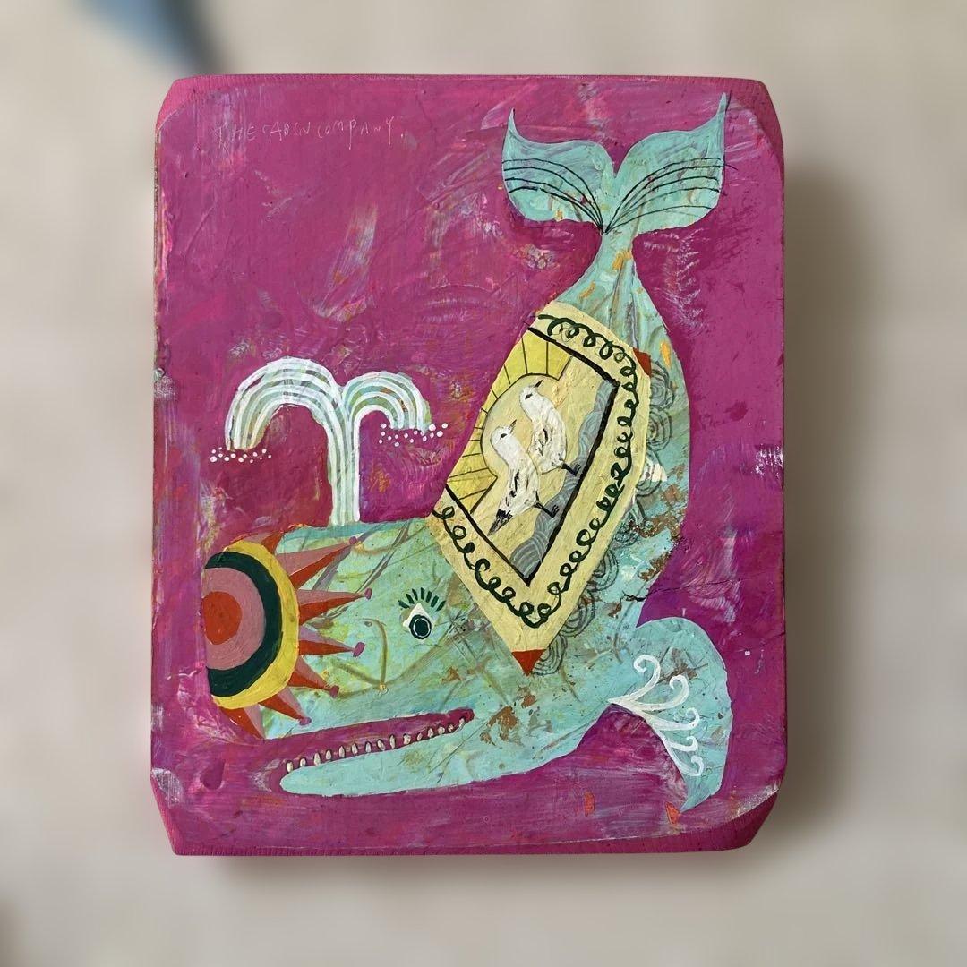 THE CABIN COMPANY ザ・キャビンカンパニー　原画　板絵　クジラ