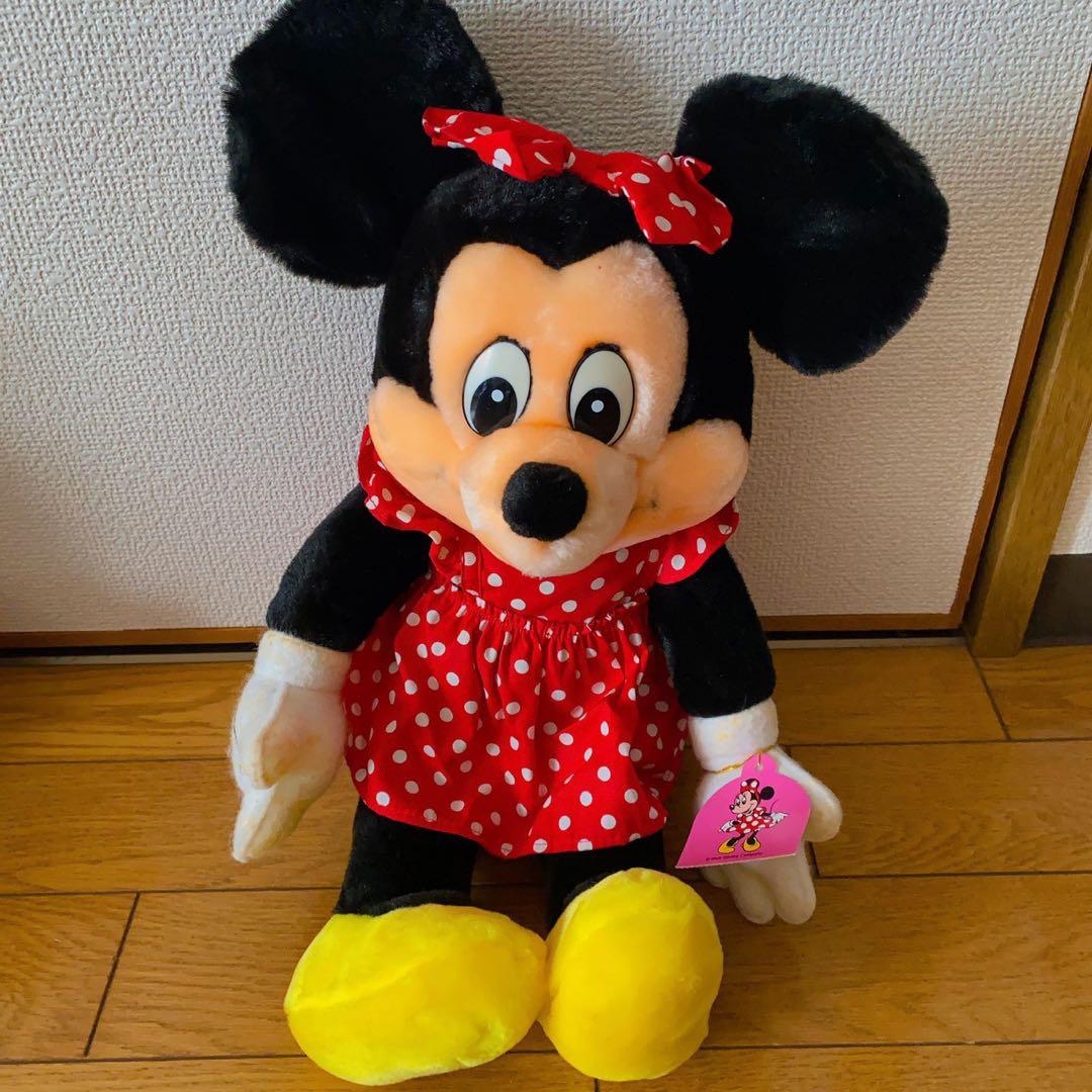 レア】昭和レトロ ミッキー＆ミニー ディズニー ぬいぐるみ - メルカリ