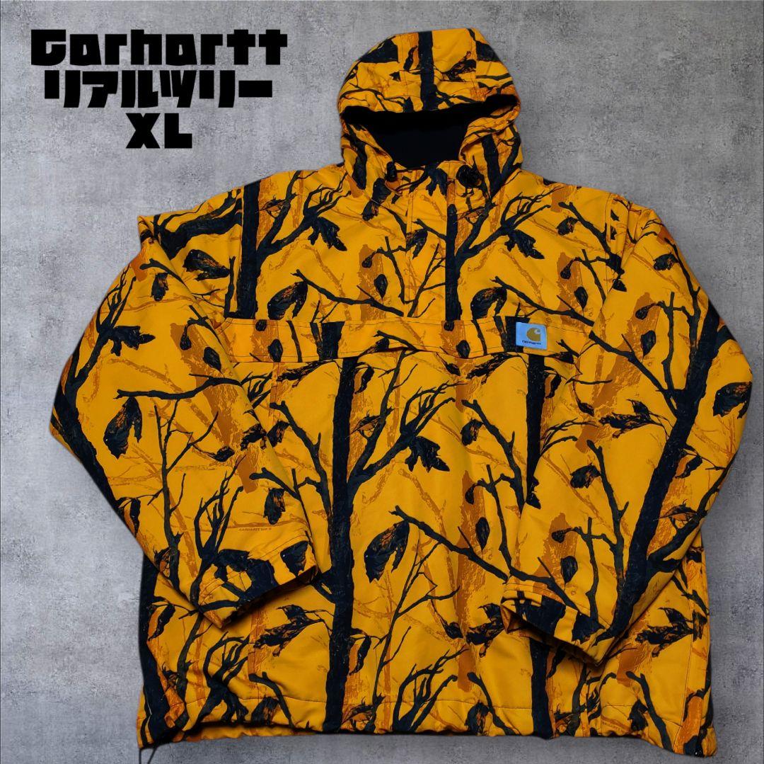【Carhartt wip】カーハートプルオーバージャケット リアルツリー XL